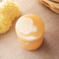 Small Honey Colored Stone Lidded Cylindrical Jar