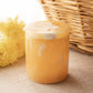 Small Honey Colored Stone Lidded Cylindrical Jar