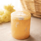 Small Honey Colored Stone Lidded Cylindrical Jar