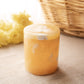 Small Honey Colored Stone Lidded Cylindrical Jar