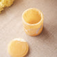 Small Honey Colored Stone Lidded Cylindrical Jar