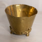 Small Lightweight Brass Dish with 3 Fancy Toes
