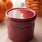 Small Burgundy Longaberger Woven Traditions Lidded Crock