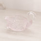 Vintage Boyd Small Pale Pink Glass Swan Salt Cellar Toothpick Holder