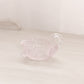 Vintage Boyd Small Pale Pink Glass Swan Salt Cellar Toothpick Holder