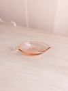 Small Pink Glass Leaf Dish