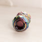 Fenton Purple Iridescent Carnival Glass Toothpick Holder