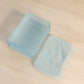 Small Rectangular Blue Satin Glass Bird & Berry Lidded Dish
