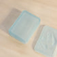 Small Rectangular Blue Satin Glass Bird & Berry Lidded Dish