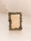 Small Rectangular Brass Frame with Floral Designs