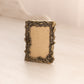 Small Rectangular Brass Frame with Floral Designs
