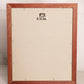 Small Rectangular Flowers and Butterfly Painting with Brown Wood Frame