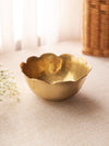 Small Scalloped Edge Brass Bowl