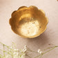 Small Scalloped Edge Brass Bowl