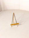 Small Simple Brass Easel with Chain Detail
