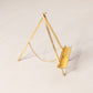 Small Simple Brass Easel with Chain Detail