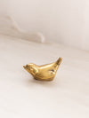 Small Smooth Brass Bird Figurine