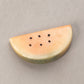 Small Alabaster Stone Watermelon Slice Figurine