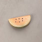 Small Alabaster Stone Watermelon Slice Figurine