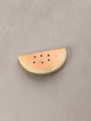 Small Alabaster Stone Watermelon Slice Figurine