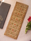 Vintage Extra Small Tapestry Fabric Floral Runner