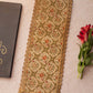Vintage Extra Small Tapestry Fabric Floral Runner