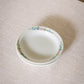 Small White Ceramic Plates with Floral Edge (Set of 2)
