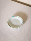 Small White Ceramic Plates with Floral Edge (Set of 2)