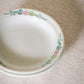 Small White Ceramic Plates with Floral Edge (Set of 2)