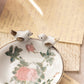 Small White, Pink, Green Floral Ceramic Dish with Bird Details