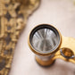 Vintage Brass Opera Glasses with Smokey Purple Mother of Pearl Details