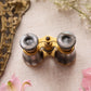 Vintage Brass Opera Glasses with Smokey Purple Mother of Pearl Details