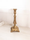 Tall Brass Candlestick with Fancy Designs