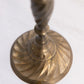 Tall Brass Candlestick with Swirl Design
