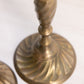 Tall Brass Candlestick with Swirl Design