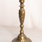 Tall Brass Candlestick with Swirl Design