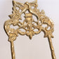 Tall Brass Easel with Birds on Top