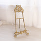 Tall Brass Easel with Birds on Top