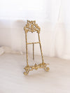Tall Brass Easel with Birds on Top
