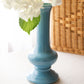 Vintage Tall Blue Ceramic Vase
