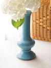 Vintage Tall Blue Ceramic Vase