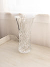 Tall Cristal d'Arques Clear Crystal Glass Vase (Made in France)