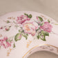 Tear Shaped Pink Ceramic Lidded Box with Pink Floral Designs