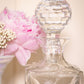 Vintage Crystal Decanter Set with Faceted Stopper & 2 Glasses