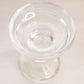 Vintage Amber Glass Moon and Star Fairy Lamp with Clear Glass Base