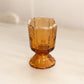 Vintage Amber Opalescent Fenton Paneled Daisy Toothpick Holder