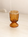 Vintage Amber Opalescent Fenton Paneled Daisy Toothpick Holder