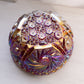 Vintage Amberina Glass Comet in The Stars Bowl with Sawtooth Edge (Glows)