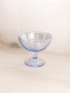 Vintage Anchor Hocking Blue Park Avenue Glass Footed Compote