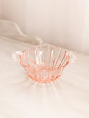 Vintage Anchor Hocking Old Cafe Small Pink Glass Handled Bowl